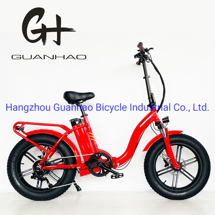 Mag Integrated Wheels 20 Inch Fat Tire Foldable Suspension Electric Bike