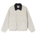 100% cotton contrasting corduroy collar snap cuffs jacket