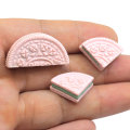 Nouveau Creative Résine Miniature Dollhouse Biscuits Biscuits Doux Slime Charmes Embellissements Pour Cheveux Arc Centre Décoration