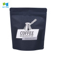 Grandes bolsas de granos de café negro mate reutilizables