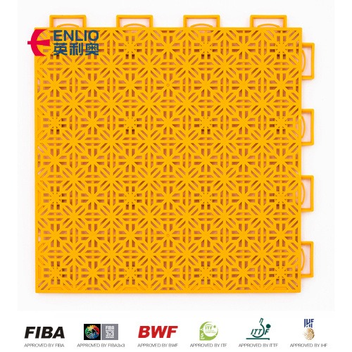Tile PP de absorção de alto choque ao ar livre com amortecimento para quadras esportivas