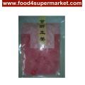 Pickled Sushi Ginger Slice White and Pink in Bag and Bottle