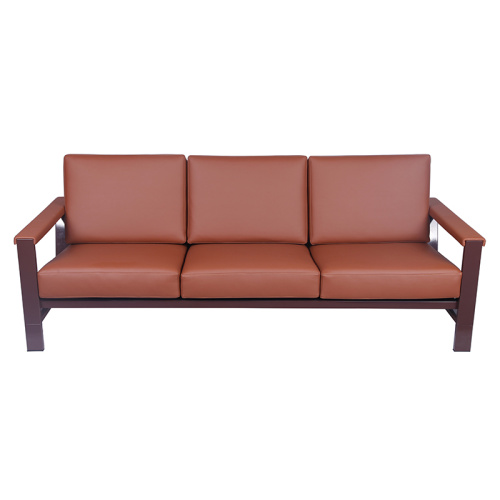 Strong Metal Frame Leather Sofa