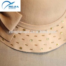 winter women bowknot design wool cap