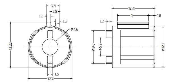 Barrel Damper Drawing For Small Flip Plate