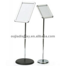 stainless steel advert board/display stand/showing rack