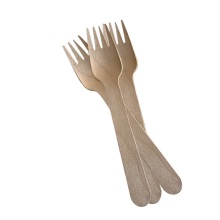 160mm disposable wooden fork