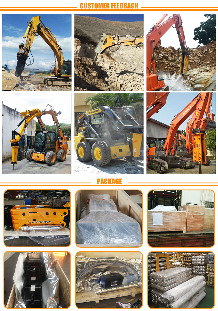 Door to Door Support Concrete Rock Breakers Excavator Hydraulic Hammer in Southeast Asia