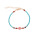 Bracelet Chakra 3MM rondes en perles avec pierres précieuses turquoises pour hommes