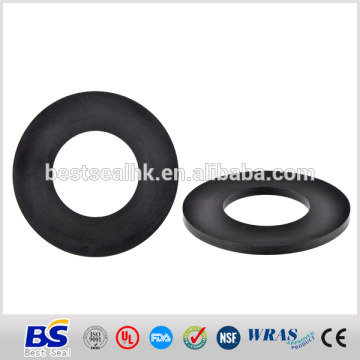 Black flat rubber spacers