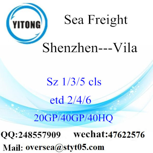 Shenzhen Port Sea Freight Shipping Para Vila