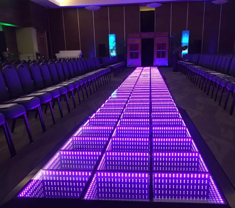 LED LIGHTING COLOR 3D Infinity Led Dance Floor