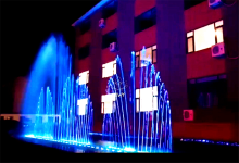 Restaurant Peacock Tail Shape Musical Fountain Project