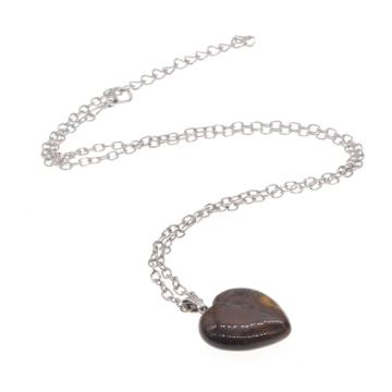 Natural Heart Tiger eye women Necklace