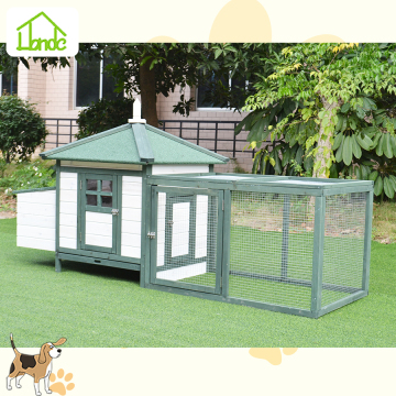 Perfect outdoor green chicken coop