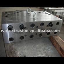 PVC wood composite door panel mould