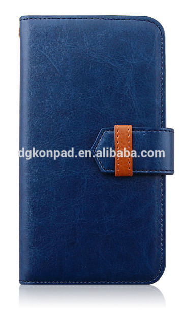 Universal smart phone wallet style leather case