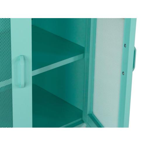 Armoire de rangement personnalisée à 3 niveaux pour porte en treillis métallique