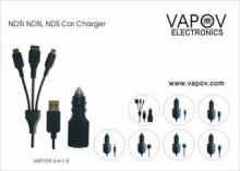 USB Cable Car Charger 3 in 1 For  Nintendo Game Palyer  NDS