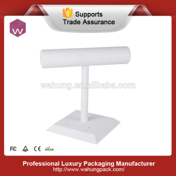 white Pu leather jewelry stand for bangles