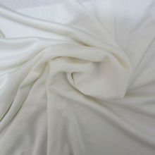 Luxury Ivory Knit Silk Fabric 160gsm Double Sided Jersey Factory Supplied
