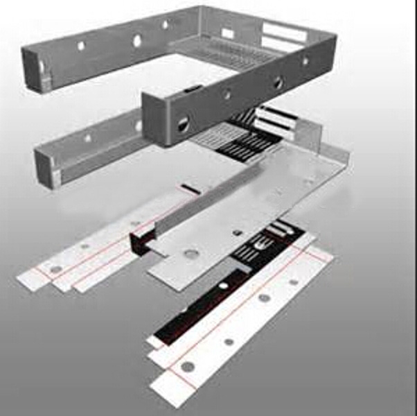 Aluminum Sheet Parts CNC Milling Machining Metal Bed Frame Parts