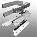 Aluminium blad onderdelen CNC frezen machinale bewerking metalen Bed framedelen