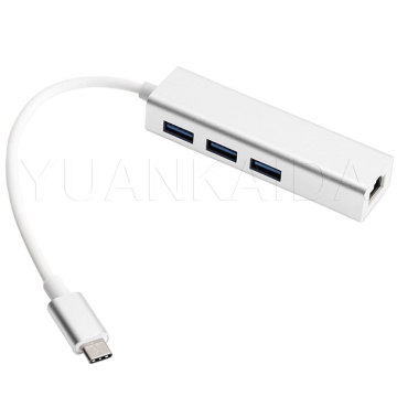USB C To 3.0 HUB Network Adapter