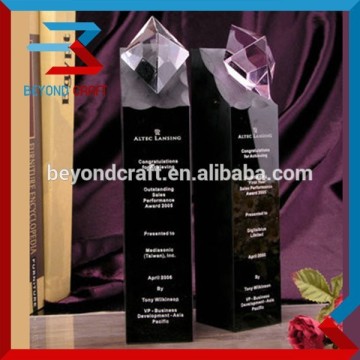 competition crystal trophy glass awards