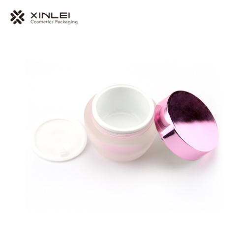 Bottiglia di crema per la cura della pelle personalizzata rosa 30g