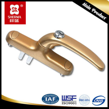 Aluminium window handle lock/casement window lock handle