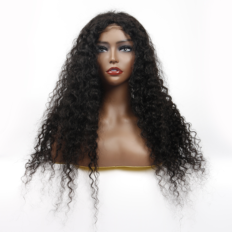 Unprocessed Brazilian Human Hair HD Full Lace Curly Wig Vendors,Water Wave Cuticle Aligned 100% Virgin Hair Wigs For Black Women
