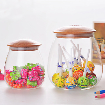 Candy Glass Kitchen Storage Jar Glass Food Candy Jar Decoration Candy Jar