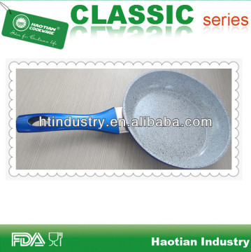 Aluminum forged marble coating fry pan