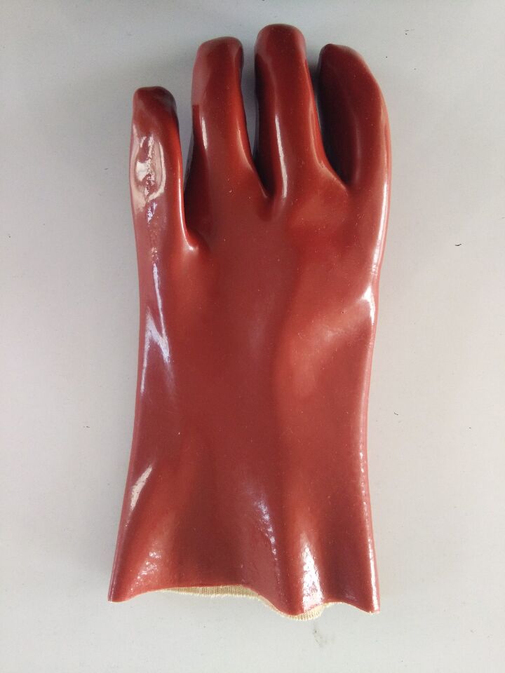 Chemical & Solvent Resistant Rednek Red PVC 27cm 11'' Gauntlet