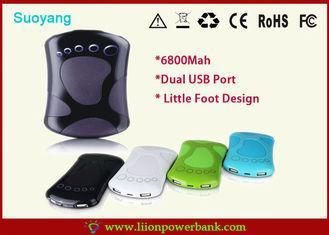 High capacity 6800mah black Portable USB Power Bank FOR IPH