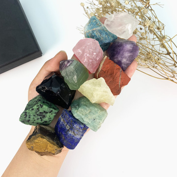 Natural Rough Crystals Healing Stone Set - 12 Chakra Raw Stone Collection