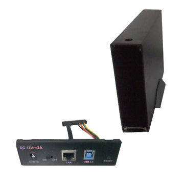 NAS HDD enclosure, supports 3.5-inch HDD with NAS LAN port