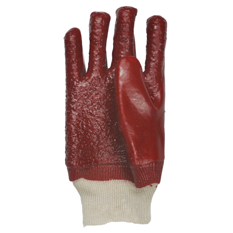  PVC glove heavy duty terry toweling linning