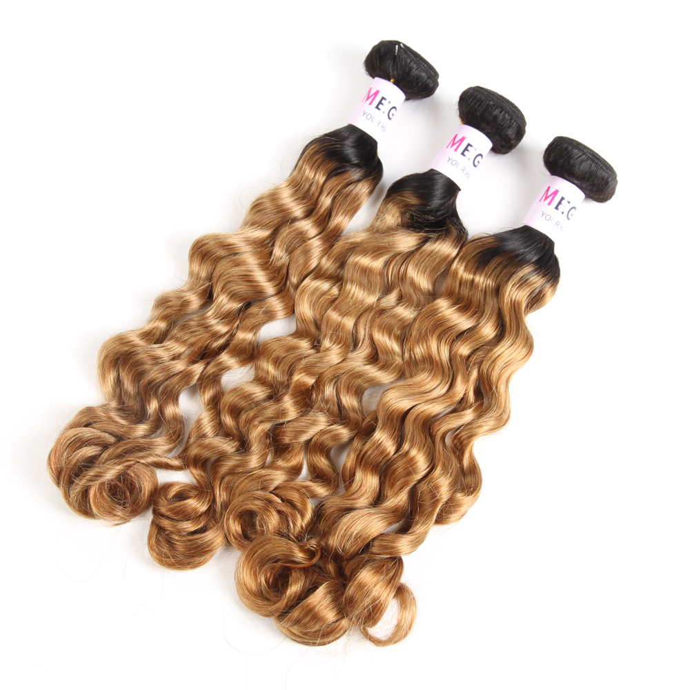 Wholesale Brazilian Hair Romance Fancy Curls Funmi Hair Ombre Color Virgin Remy Human Extension Fumi Hair