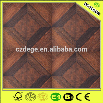 High density AC3 HDF Beech art parquet flooring classic design
