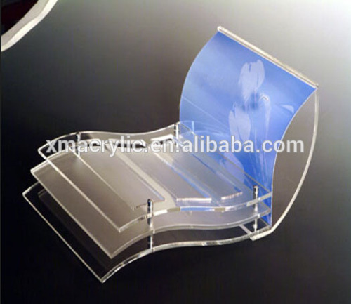 acrylic name plate holder, plexiglass card holder, PS display rack