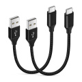 Short USB A to USB C Charging Cable