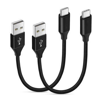 Short USB A to USB C Charging Cable