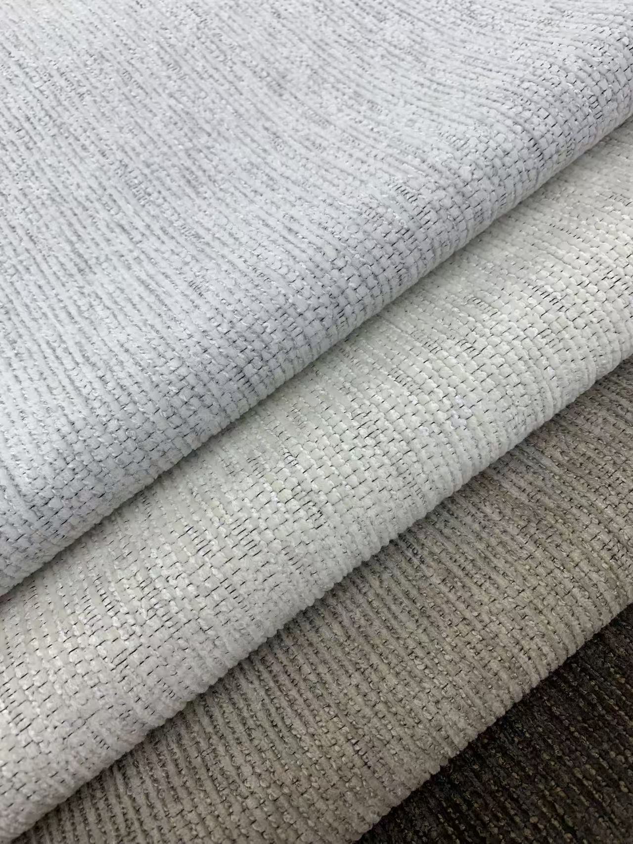 پارچه اثاثه یا لوازم داخلی شنیل راه راه بافت Textured Striped Chenille Upholstery Fabric