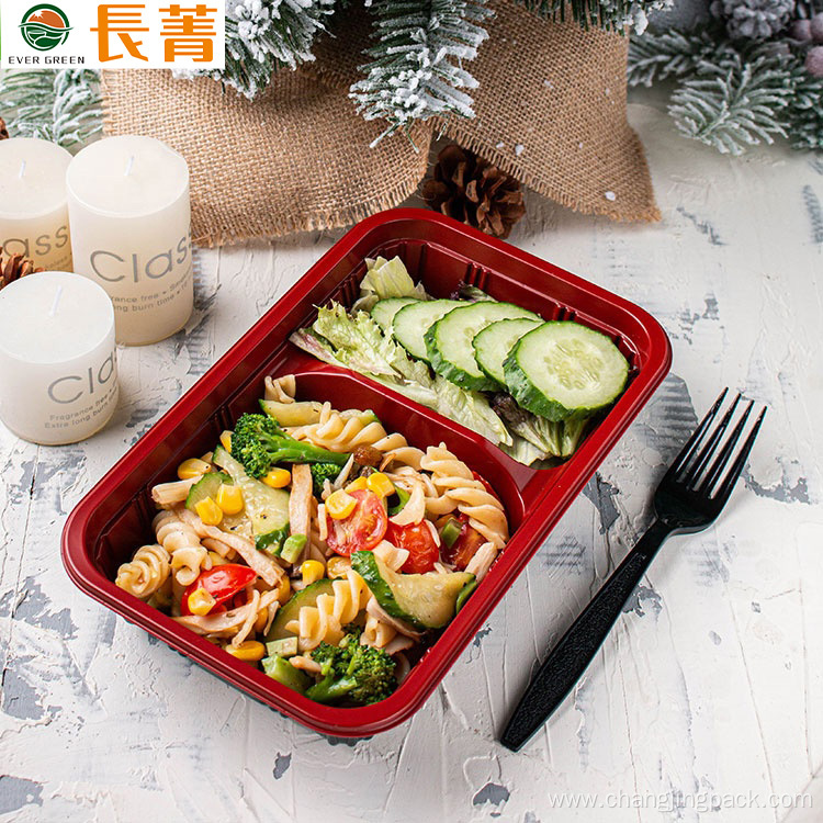 Disposable Plastic Microwavable Bento Lunch Tray