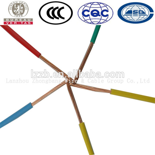 PVC Insulated Copper Conductor Electric Cable and Wire