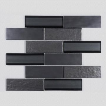 Shower Room Black Glass Mosaic Ceramic Wall Tiles