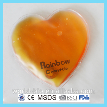 Lovely heart shape reusable handwarmers with MSDS