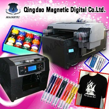 Digital tee shirt flatbed printing machine